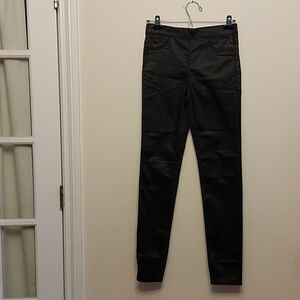H&M metallic sheen cotton skinny pant sz. 6